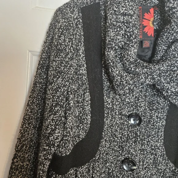 DEBBIE SHUCHAT COLLECTION WOMEN  CHARMING MID LONG TWEED COAT SIZE XL - Picture 13 of 16
